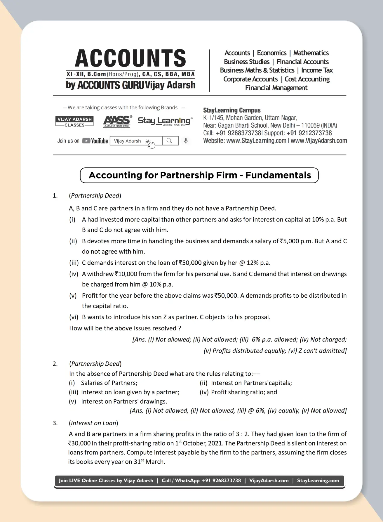 12th Accounts Marks Gainer by Vijay Adarsh Book - 1_C
